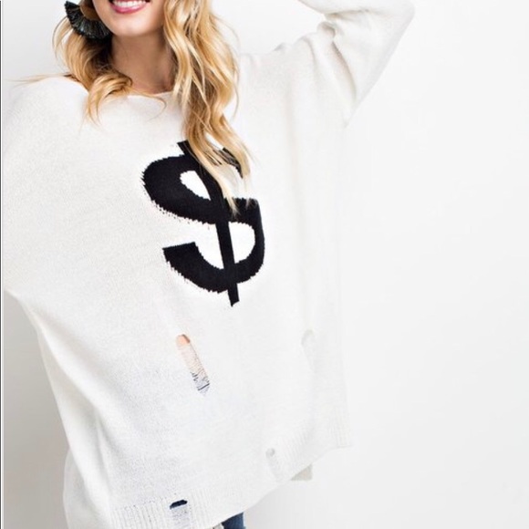 Distressed Soft $ Sweater - Picture 8 of 8